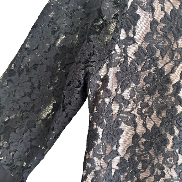 Ted Baker Black Lace Women's 3/4 Sleeve Mini Sheath Dress Size Medium - Picture 15 of 16
